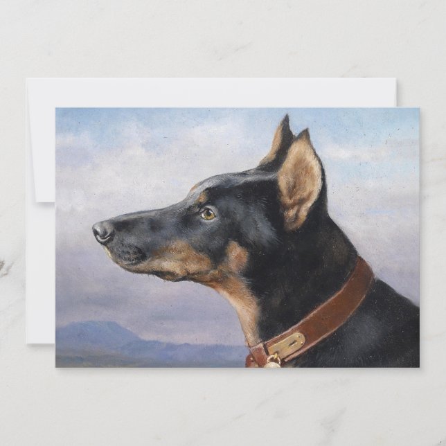 Portrait d'un Doberman | Carl Reichert (Devant)