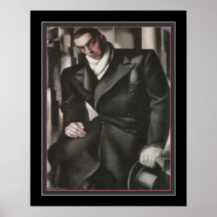 "Portrait d'un homme" Art déco de Tamara de Lempic