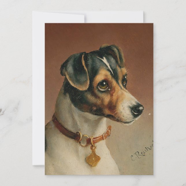 Portrait d'un Jack Russel Terrier | Carl Reichert (Devant)