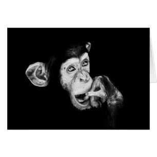 Portrait d'un penseur Chimpanzé