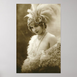 Portrait d'une affiche de danseur