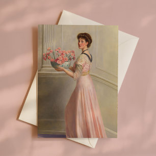 Portrait d'une dame en rose   John Collier