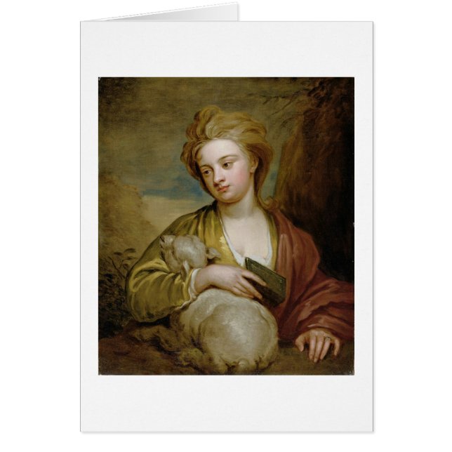 Portrait d'une femme comme St Agnès, (Devant)