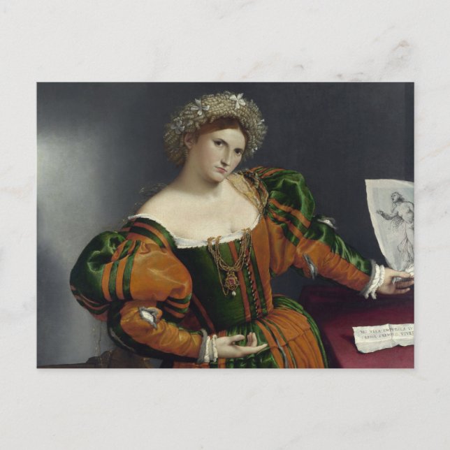 Portrait d'une femme inspirée par Lucretia Carte P (Devant)