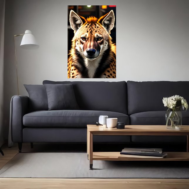 Portrait d'une Hyena | AI Art Poster (Créateur téléchargé)