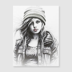 Portrait d'une jeune fille grunge