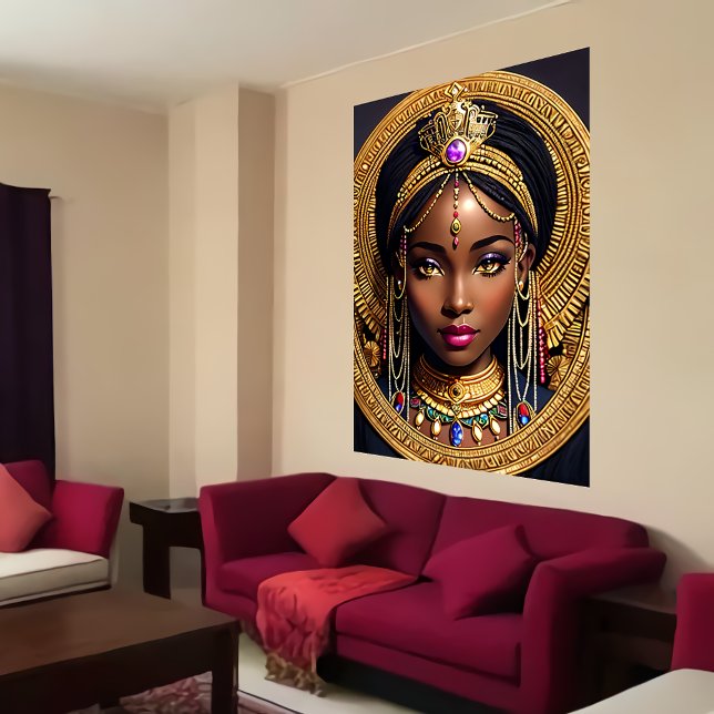 Portrait d'une reine africaine | AI Art Poster (Créateur téléchargé)