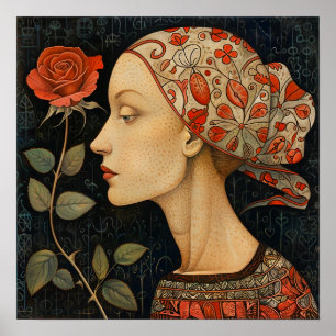 Portrait femme Art déco