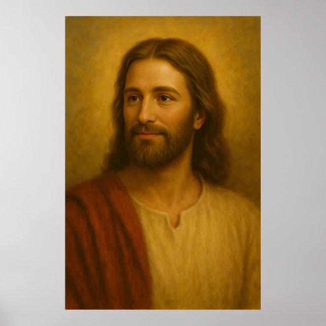 Portrait Jésus Christ #2™ Poster d'art mural LDS (Devant)
