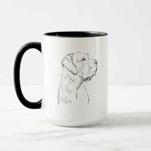Portrait Labrador Retriever Calme, Tasse pour Mama