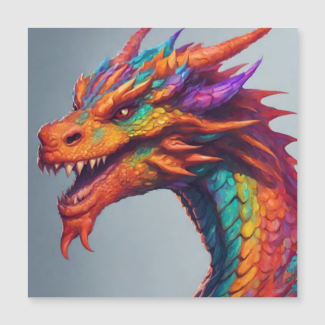 Portrait majestueux de Dragon (Devant)
