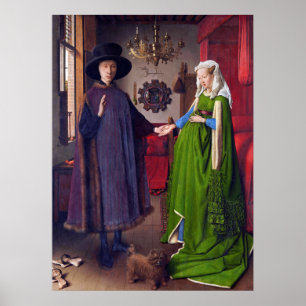 Portrait mariage par Jan Van Eyck - Poster Art