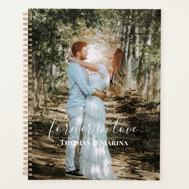 Portrait Mariage personnalisé Calligraphie moderne (Devant)