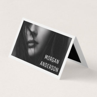 Portrait monochrome Minimaliste Carte de visite pr