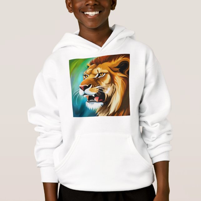 Portrait Posé côté Lion rugissant-57566 (Devant)