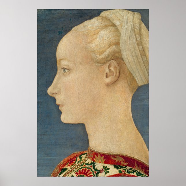 Portrait Renaissance d'une affiche femme (Devant)