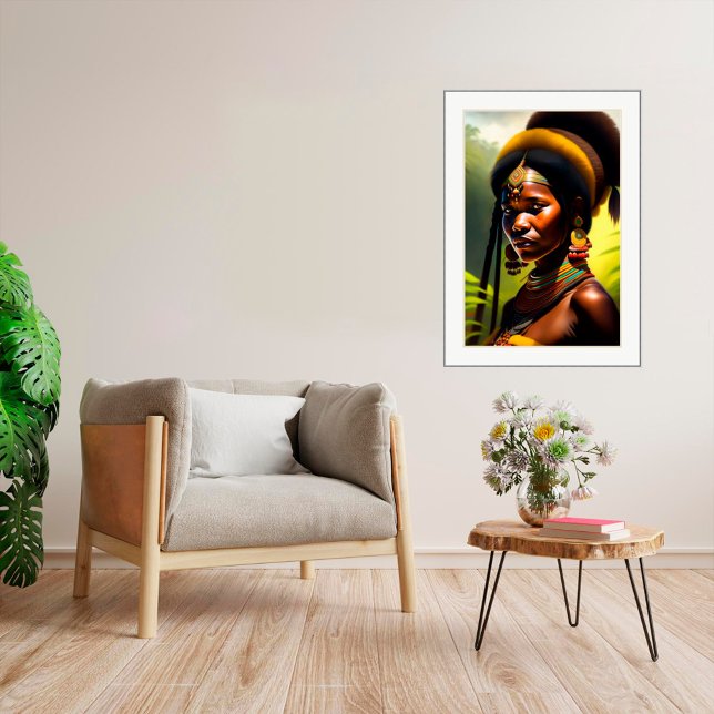 Portrait Tribal - Impression d'art en toile (Créateur téléchargé)