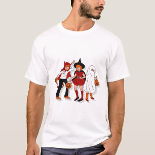 Portraits créatifs pour enfants T-shirt Halloween