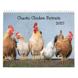 Portraits de poulets chaotiques Calendrier 2027