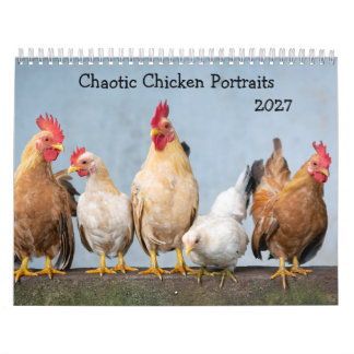 Portraits de poulets chaotiques Calendrier 2027