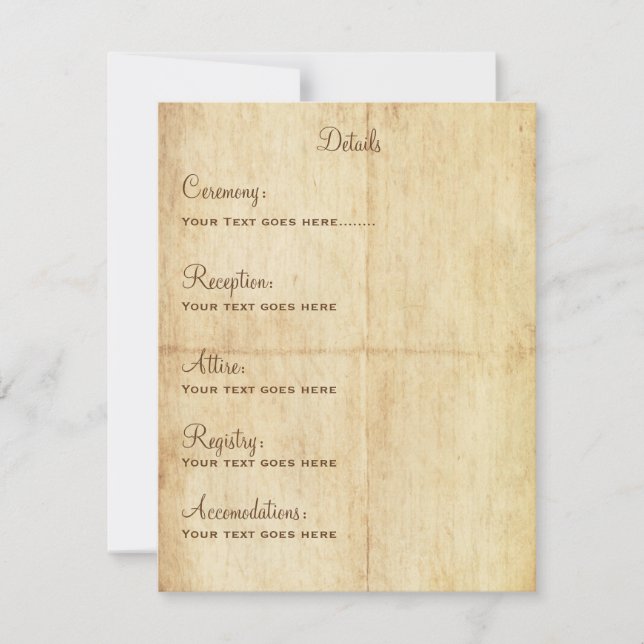 Portriat de la carte Fairytale Details - Texte Bro (Devant)