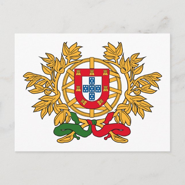 Portugal Armoiries Carte postale (Devant)