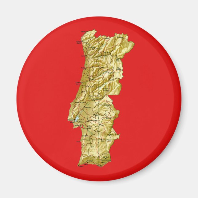 Portugal Carte Magnet (Devant)