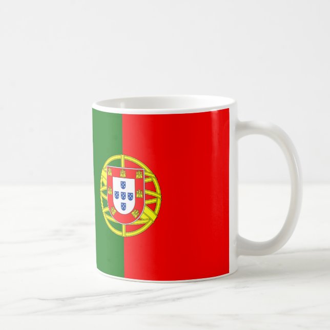 Portugal Drapeau Céramique café Mug (Droite)