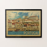 Portugal Jigsaw Puzzle Vintage voyage<br><div class="desc">Design portugais de style Vintage voyage avec une belle scène océanique de Madère.</div>