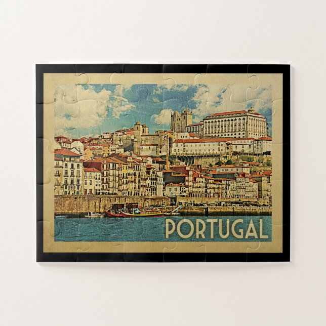 Portugal Jigsaw Puzzle Vintage voyage (Horizontal)