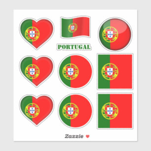 Portugal stickers & Drapeau portugais, Coeur /spor