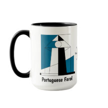 Portuguese Lighthouse Mug – Modern Farol Art Coffe