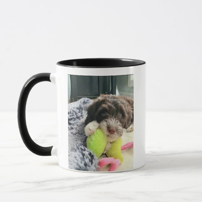 Portuguese Water Dog Playful Mug (Travel/Stein +) (Gauche)