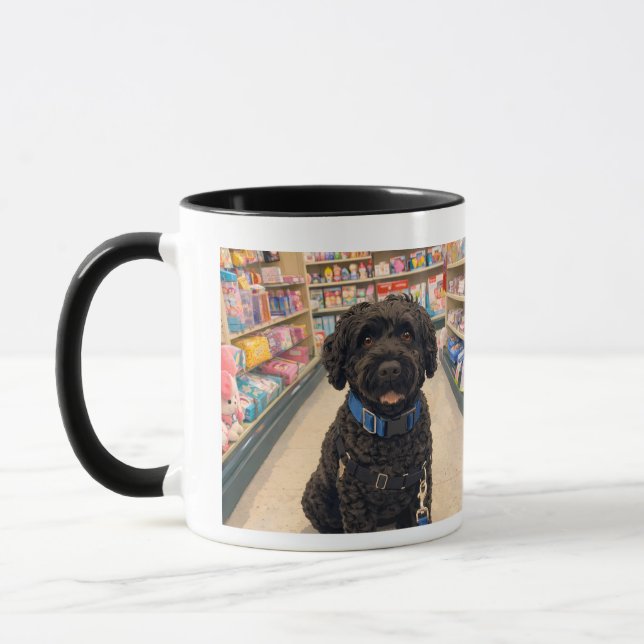 Portuguese Water Dogs Anime Coffee Mug (Gauche)