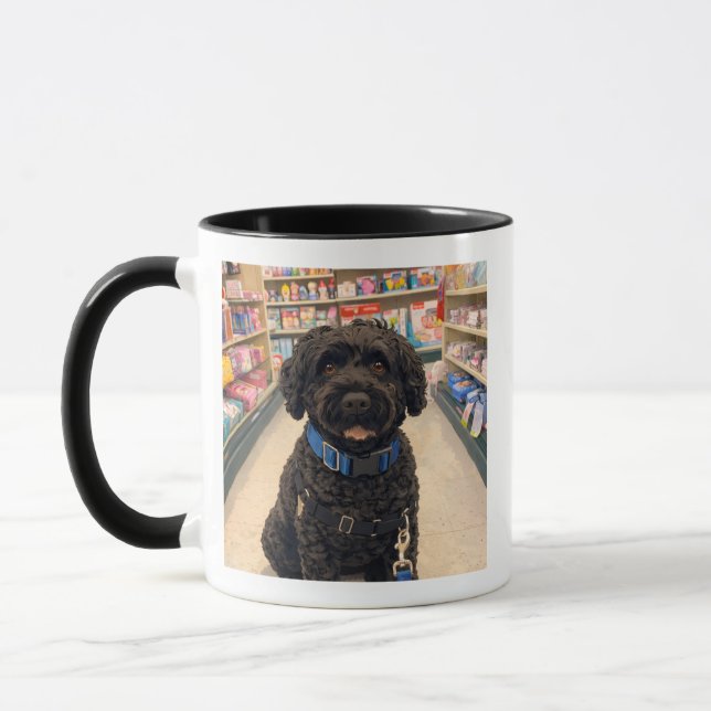 Portuguese Water Dogs Anime Coffee Mug (Gauche)