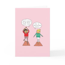 Pose d'arbre de Noël | Funny Yoga Carte de Noël