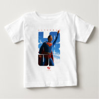 Pose de Superman regardant vers le haut