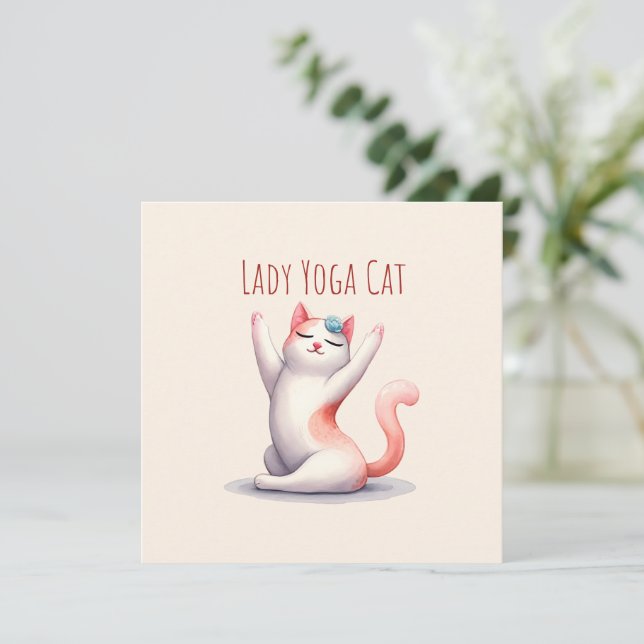 Pose de Yoga Chat - Lady Yoga Chat (Debout devant)