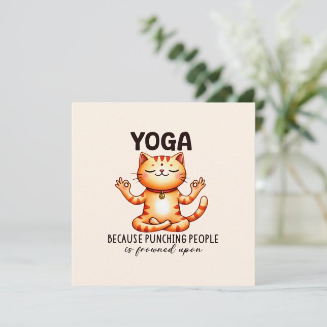 Pose de Yoga de chat - Drôle Yoga (Debout devant)