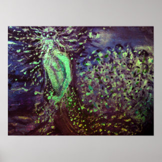 Poseidon Art Pointillisme Abstrait Impression