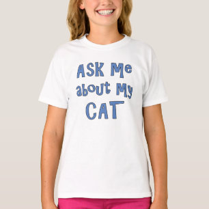 Posez-moi des questions sur mon T-shirt de chat