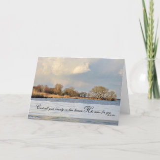 Posez toute votre anxiété sur Lui - Carte d'Écritu