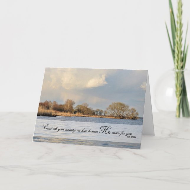Posez toute votre anxiété sur Lui - Carte d'Écritu (Devant)
