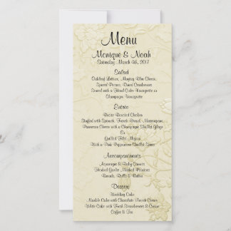 Posh Cats Ivory Mariage Menu ver. 2