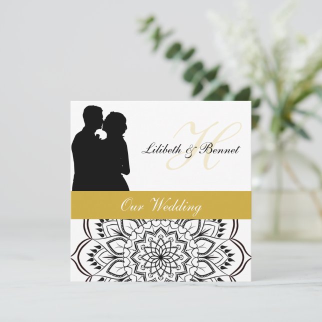 Posh Couple Faire-part de mariage (Debout devant)