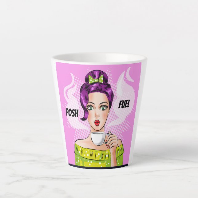 Posh Fuel Latte Mug - Poshmark Mug (Devant)