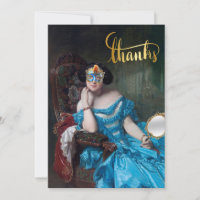 Posh Masquerade Joyeux Carte de remerciements d'an