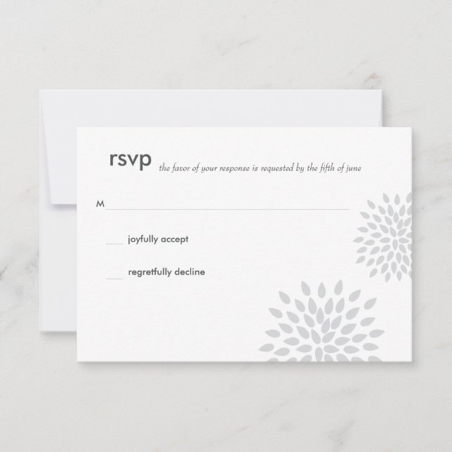 Posh Petals | Argent | RSVP (Devant)