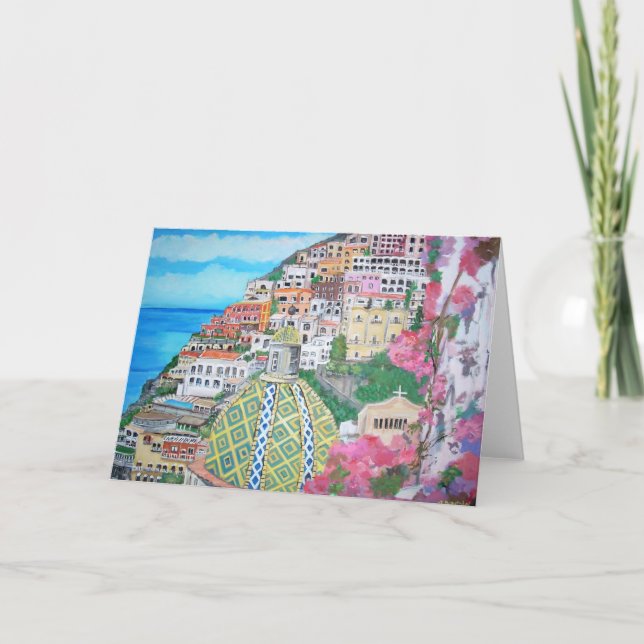 Positano, carte de l'Italie (Devant)