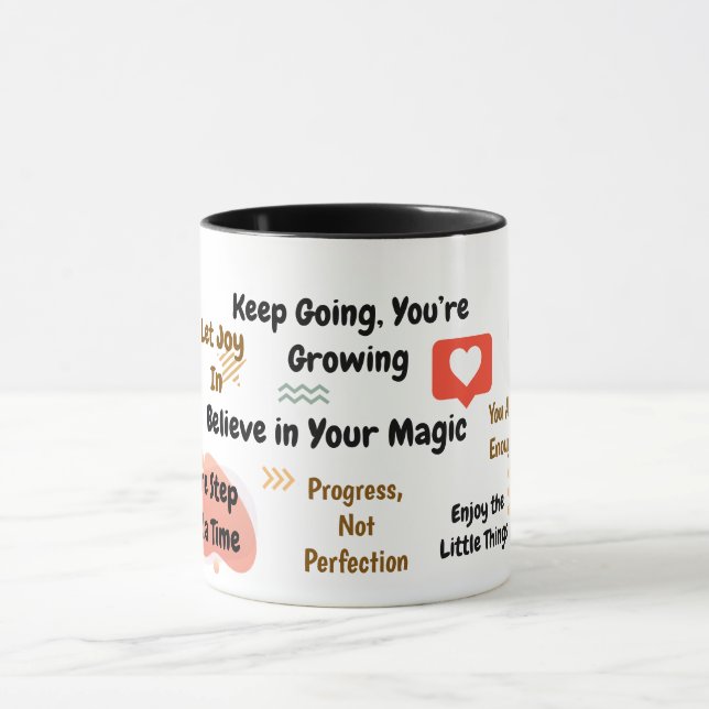 Positive Affirmations Colorful Mindset Mug (Centre)